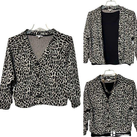 Lush ultra soft leopard print cardigan - Picture 1 of 11
